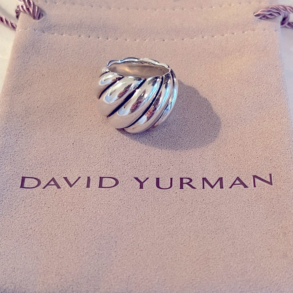 David Yurman Silver Sculpted Ring